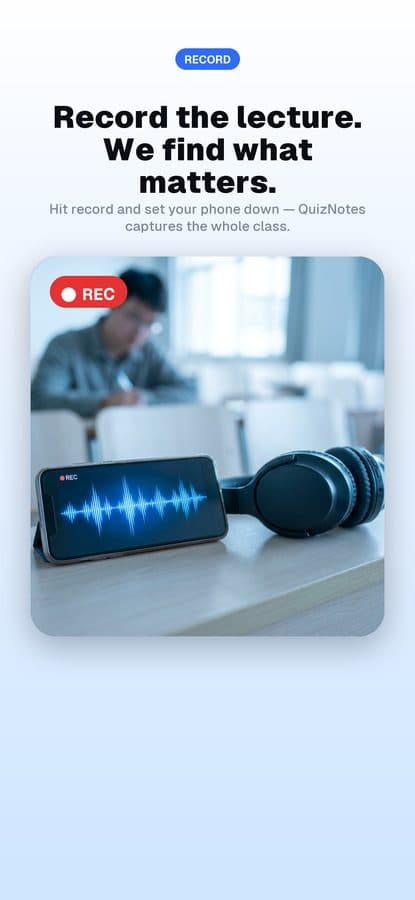 Record the lecture. We find what matters.